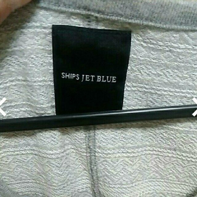 SHIPS JET BLUE(シップスジェットブルー)の【着用少】　シップスジェットブルー　半袖トップス　S　グレー　SHIPS メンズのトップス(Tシャツ/カットソー(半袖/袖なし))の商品写真