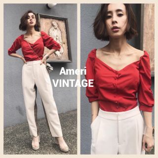 アメリヴィンテージ(Ameri VINTAGE)のAMERI DIANTHUS DECOLLETE BLOUSE(シャツ/ブラウス(半袖/袖なし))