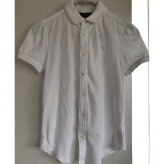 ポロラルフローレン(POLO RALPH LAUREN)の新品！ラルフローレン　半袖シャツ　ブラウス　150cm 襟付き　ホワイト　白(ブラウス)