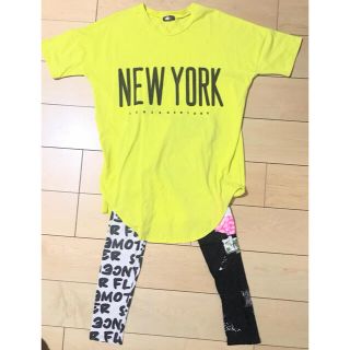 ベイビーシュープ(baby shoop)のTシャツ&スパッツ  上下セット(ひざ丈ワンピース)