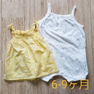 エイチアンドエム(H&M)の6～9ヶ月　EUR74cm　H&M　トップス　ロンパース　セット(ロンパース)