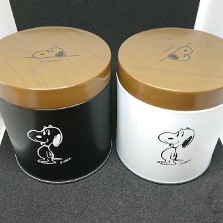 スヌーピー(SNOOPY)のスヌーピーの缶✕２セット(小物入れ)