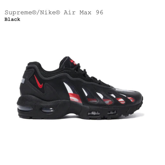 Supreme(シュプリーム)のSupreme®/Nike® Air Max 96 Black 29cm メンズの靴/シューズ(スニーカー)の商品写真