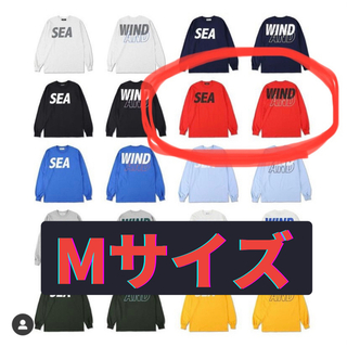 シー(SEA)のWIND AND SEA L/S T-SHIRT / Red-Black- M(Tシャツ/カットソー(七分/長袖))