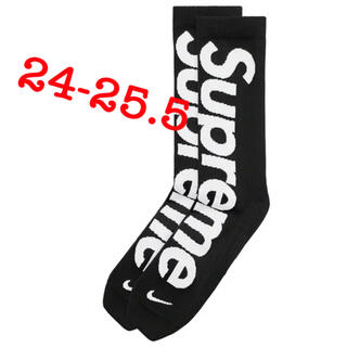 シュプリーム(Supreme)のSupreme Nike lightweight crew socks 靴下 黒(ソックス)