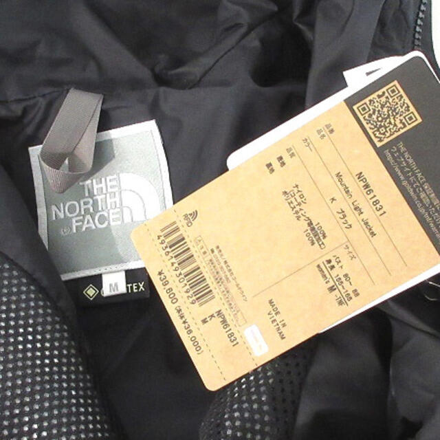 THE NORTH FACE(ザノースフェイス)のザノースフェイス タグ付き マウンテンライトジャケット GORE-TEX 黒 M レディースのジャケット/アウター(その他)の商品写真