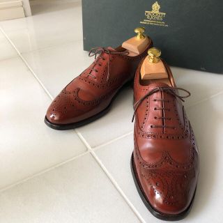 クロケットアンドジョーンズ(Crockett&Jones)のクロケット&ジョーンズ　CANTERBURY UK7E ツリー付き(ドレス/ビジネス)