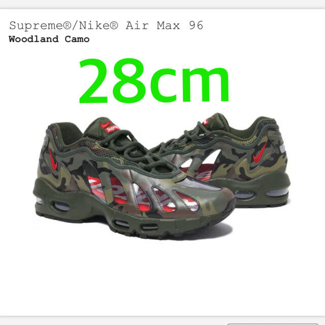 supreme Nike Air Max 96 28cm US10