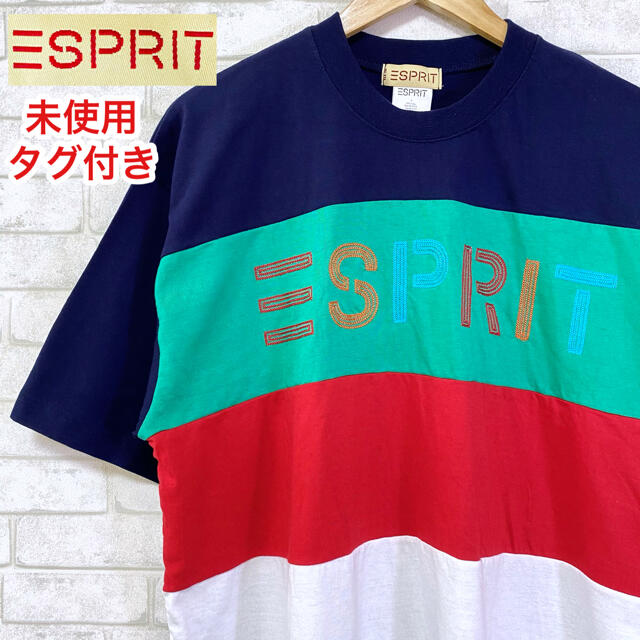 Esprit(エスプリ)の☆未使用タグ付き☆ ESPRIT エスプリ ビッグシルエット TEE 刺繍ロゴ メンズのトップス(Tシャツ/カットソー(半袖/袖なし))の商品写真