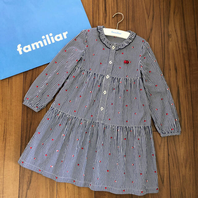 familiar(ファミリア)の【お取置き中】ファミリア ワンピース 120 キッズ/ベビー/マタニティのキッズ服女の子用(90cm~)(ワンピース)の商品写真