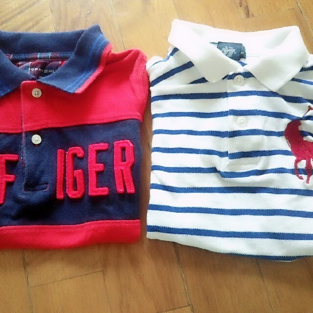 POLO RALPH LAUREN(ポロラルフローレン)のトミーヒルフィガーXS/TP/XP(4-5)ラルフローレンポロシャツセット キッズ/ベビー/マタニティのキッズ服男の子用(90cm~)(Tシャツ/カットソー)の商品写真