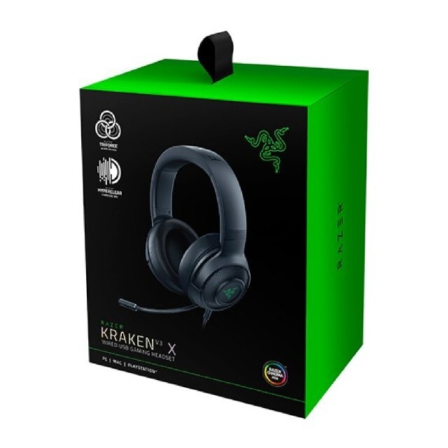 Razer Kraken ゲーミ ングヘッドセット 未使用3220g色