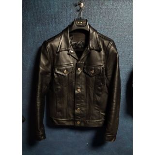 クロムハーツ(Chrome Hearts)のひーーー様専用 GARNI レザートラッカージャケット SV925ボタン(レザージャケット)