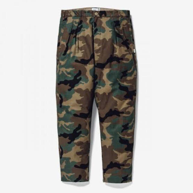 WTAPS BIZZ TROUSERS COTTON SATIN CAMO XL