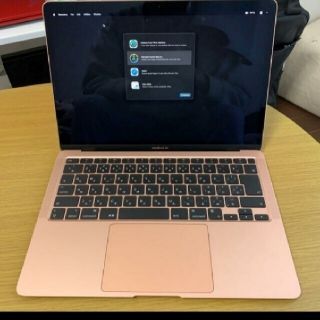 マック(Mac (Apple))の週末限定価格【超美品】macbook air M1 ゴールド【おまけ多数】(ノートPC)