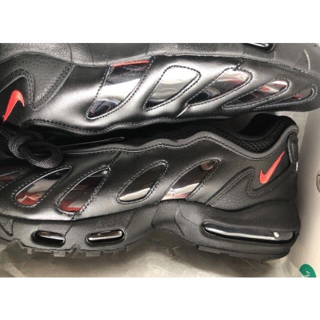 Supreme Nike Air Max 96 US9.5 27.5cm 黒スニーカー