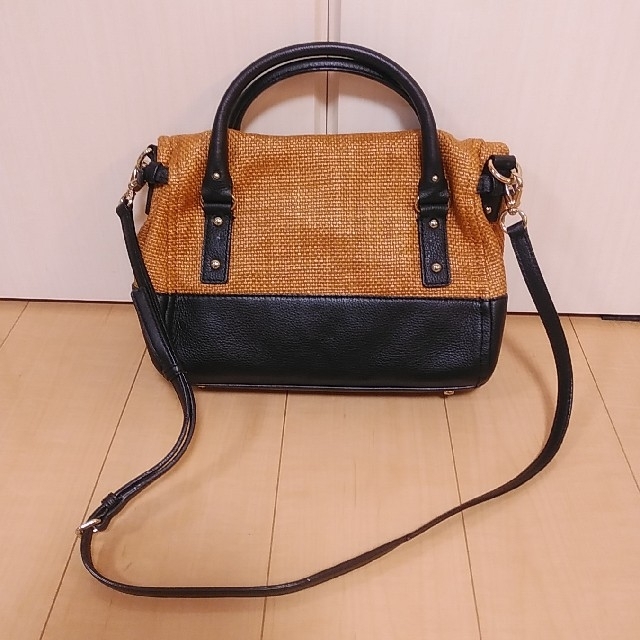 kate spade new york(ケイトスペードニューヨーク)のkate spade ケイトスペード 2wayバッグ ショルダー かご 美品 レディースのバッグ(かごバッグ/ストローバッグ)の商品写真