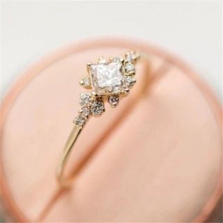 13連ダイヤモンド　ゴールドリング　1.5ct #プラチナ加工＃(リング(指輪))