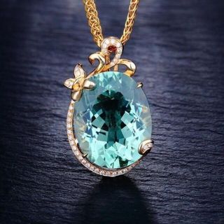 【豪華絢爛】 36連エメラルドダイヤモンドネックレストップ　4ct #(ネックレス)