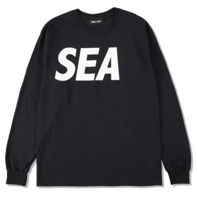 直営店に限定 【Lサイズ】SEA L/S Black-White / T-SHIRT Tシャツ/カットソー(七分/長袖)