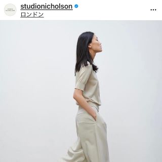 アパルトモンドゥーズィエムクラス(L'Appartement DEUXIEME CLASSE)の美品★STUDIO NICHOLSON スタジオニコルソン クロップドパンツ(クロップドパンツ)