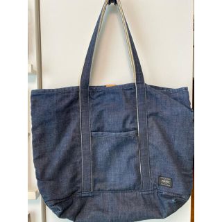 ポーター(PORTER)のPORTER orgabits DENIM TOTE BAG(M) WASH(トートバッグ)