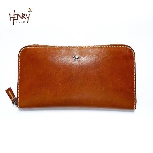 希少 HENRY CUIR✨アンリークイール 長財布 ポーカーキング