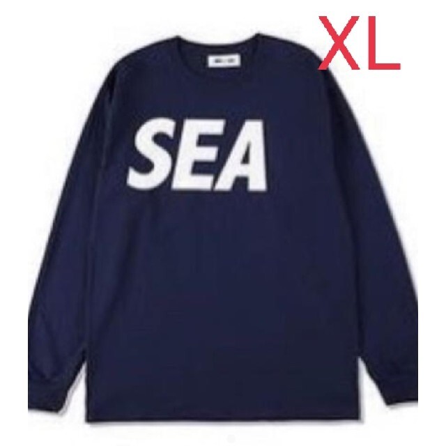 楽天 SEA - 【即日発送】WIND AND SEA L/S T-SHIRT ネイビー XL Tシャツ/カットソー(七分/長袖)