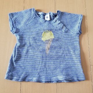 プチバトー(PETIT BATEAU)のプチバトー　キッズ　Tシャツ　ブルー　青　ボーダー(Ｔシャツ)