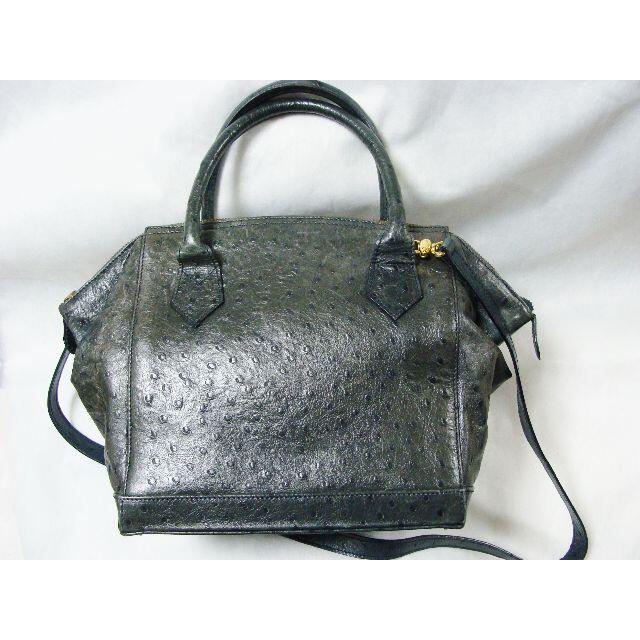 FENDI - フェンディ総オーストリッチレザー皮革2WAYショルダーハンドショッパーバッグ鞄