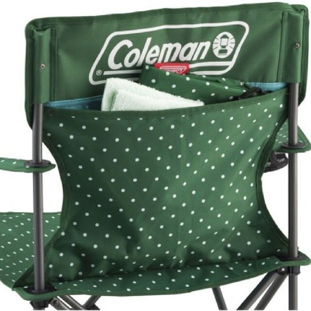 Coleman(コールマン)の極美品 Coleman コールマン チェア リゾートチェア グリーンドット 4脚 スポーツ/アウトドアのアウトドア(テーブル/チェア)の商品写真