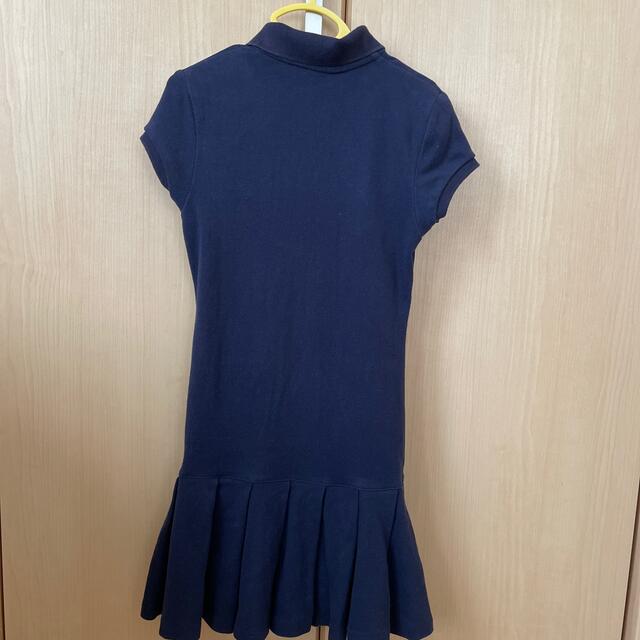 Ralph Lauren(ラルフローレン)のRALPH LAUREN  ラルフローレン　ポロシャツワンピース紺130 キッズ/ベビー/マタニティのキッズ服女の子用(90cm~)(ワンピース)の商品写真