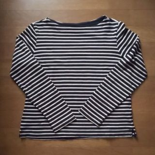 ユニクロ(UNIQLO)のゆきりんさん専用 ユニクロ レディース 長袖Tシャツ L 黒×ベージュ(Tシャツ(長袖/七分))