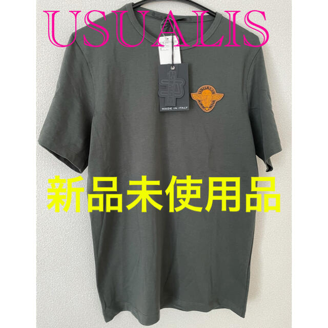 ウザリス  USUALIS  Tシャツ　ストレッチ　イタリー　L 新品Tシャツ/カットソー(半袖/袖なし)