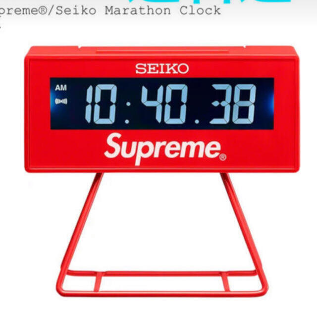 Supreme(シュプリーム)のSupreme®/Seiko Marathon Clock シュプリーム インテリア/住まい/日用品のインテリア小物(置時計)の商品写真