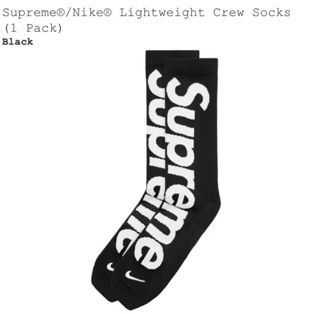 Supreme(シュプリーム)のsupreme socks red black セット　サイズ26〜27.5cm メンズのレッグウェア(ソックス)の商品写真