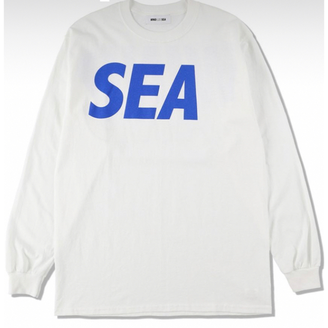 WINDANDSEA SEA L/S T-SHIRT / White-Blueの通販 by si's shop｜ラクマ