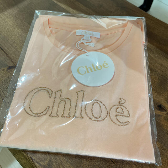 大人気在庫残り1点　chloe 大人OK 14Y 160 キラキラ刺繍Tシャツ 3