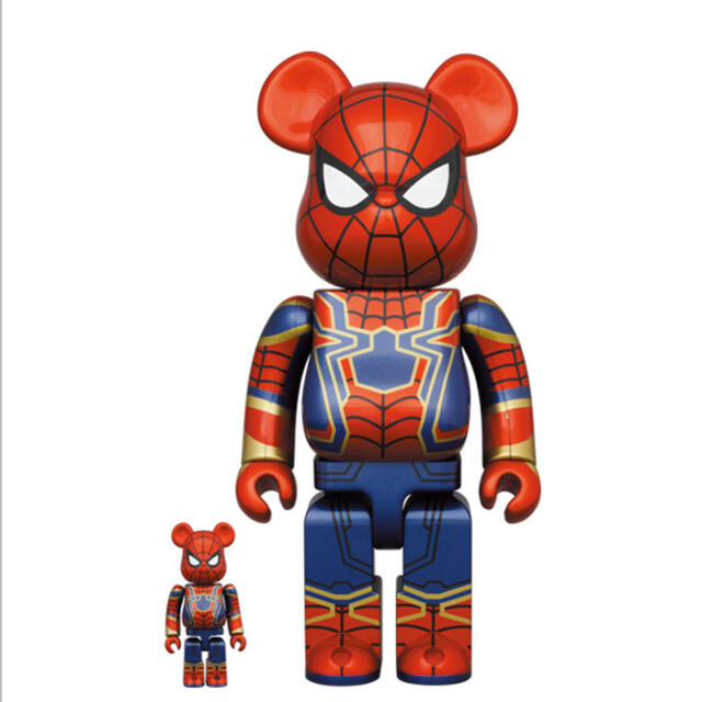 MEDICOM TOY(メディコムトイ)のBE@RBRICK IRON SPIDER 100% 400% エンタメ/ホビーのフィギュア(その他)の商品写真