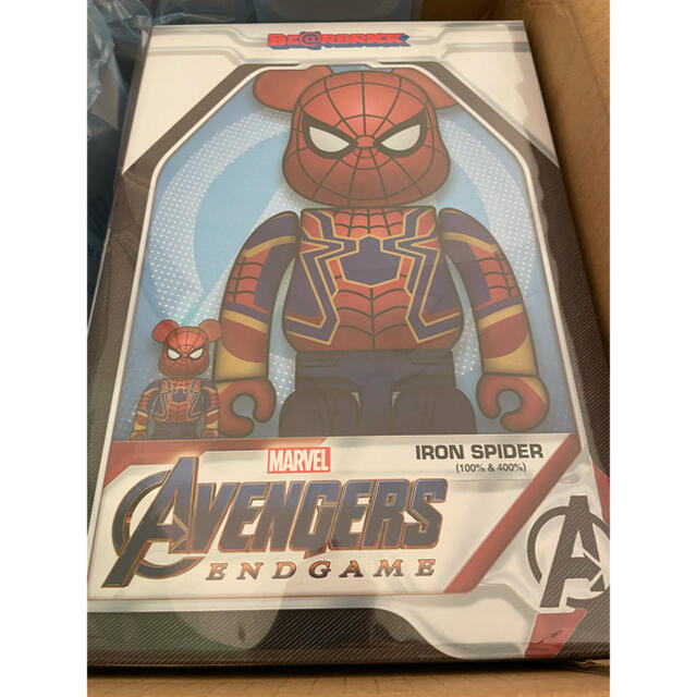 MEDICOM TOY(メディコムトイ)のBE@RBRICK IRON SPIDER 100% 400% エンタメ/ホビーのフィギュア(その他)の商品写真