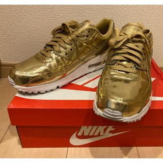 ナイキ(NIKE)のナイキ　エアマックス　90 ゴールド　金　W28cm M27.5cm(スニーカー)