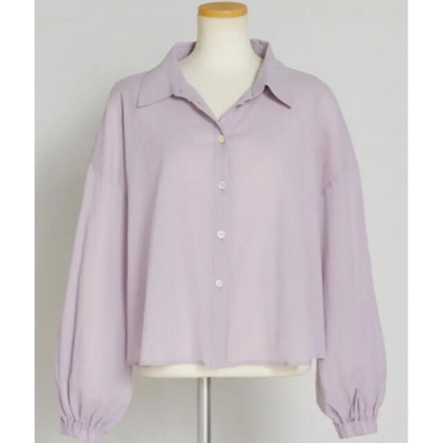 アンティミテ　佐々木希　Crepe de Chine Shirt ラベンダー 1