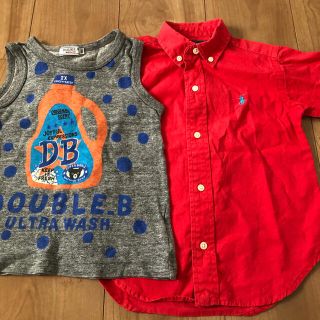 ダブルビー(DOUBLE.B)の値下げダブルビータンクトップ、ラルフローレンシャツセット　バーバリー、セリーヌ(Tシャツ/カットソー)