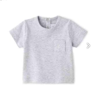 プチバトー(PETIT BATEAU)の取り置きプチバトー 18mグレーＴシャツ(Ｔシャツ)