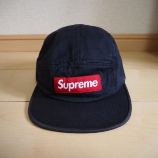 シュプリーム(Supreme)のsupreme/washed chinotwill campcup navy(キャップ)