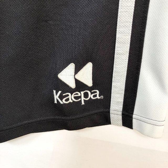 Kaepa(ケイパ)の【人気】ケイパ ジャージ ハーフパンツ ロゴ刺繍 ブラック×ホワイト サイズM メンズのパンツ(ショートパンツ)の商品写真