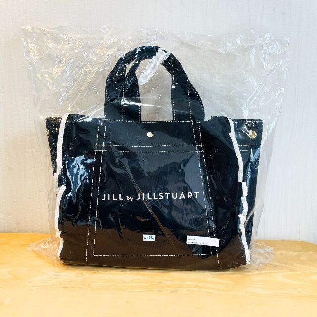 JILL by JILLSTUART(ジルバイジルスチュアート)の☆新品・未使用♡ジルバイジルスチュアート フリルトートバッグ(大)　ブラック レディースのバッグ(トートバッグ)の商品写真