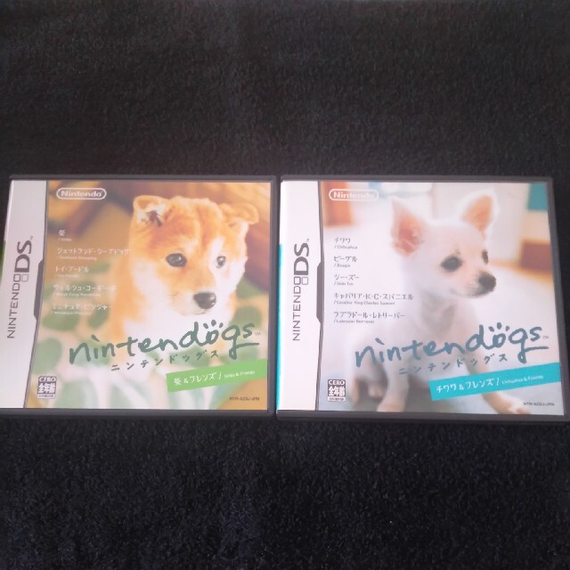 ニンテンドーDS(ニンテンドーDS)のニンテンドッグス　柴犬&チワワセット エンタメ/ホビーのゲームソフト/ゲーム機本体(家庭用ゲームソフト)の商品写真