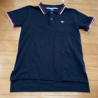 チャンピオン(Champion)のChampion150 女児ポロシャツ　黒(Tシャツ/カットソー)