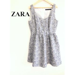 ザラ(ZARA)の【春服】❤ザラベーシック❤ ワンピース ひざ丈 ノースリーブ 〈M〉(ひざ丈ワンピース)